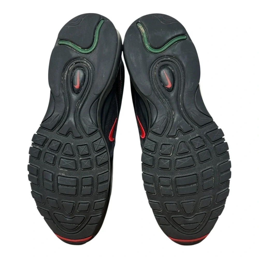 NIKE AIR MAX 97 OG UNDFTD Black Red Green Men's Size 9.5 AJ1986 001 Undefeated